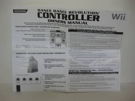 Dance Dance Revolution DDR Controller Owners Manual - Wii Manual